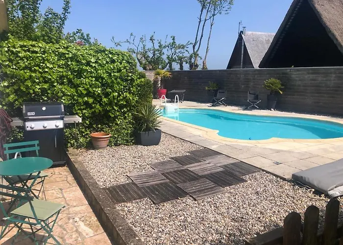 Maison Campagne Jardin Piscine - Maison Familiale Proche - Cote D'albatre Pensjonat Blosseville